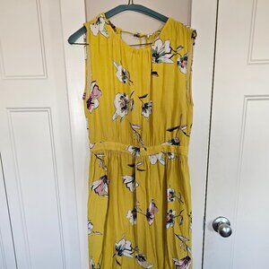 Zara Yellow Floral Summer Dress